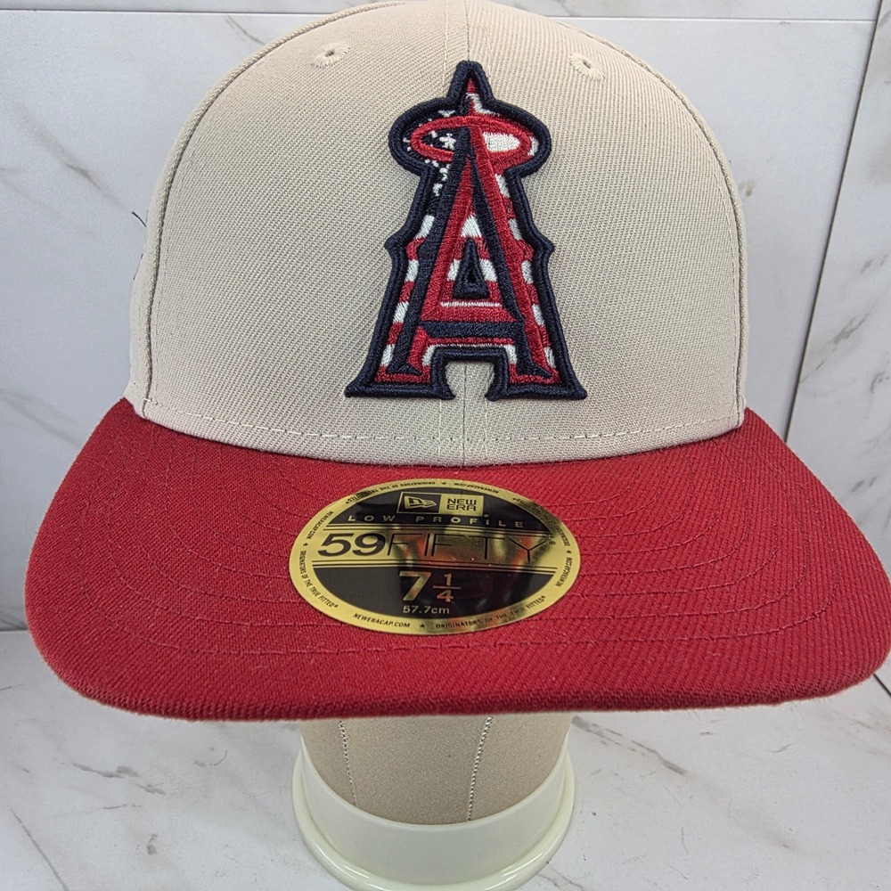New Era Los Angeles Angels MLB July 4th Low Profile 59Fifty Fitted Hat‎ 7 1/4